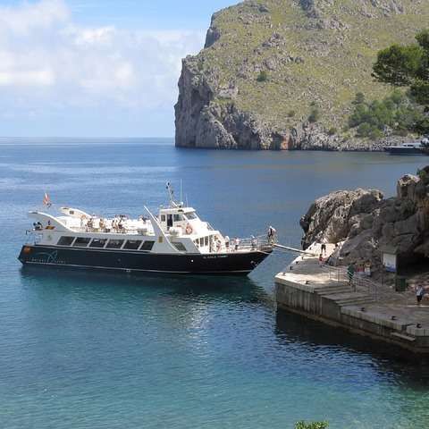 tourist ship in Mallorca