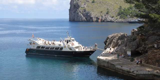 tourist ship in Mallorca