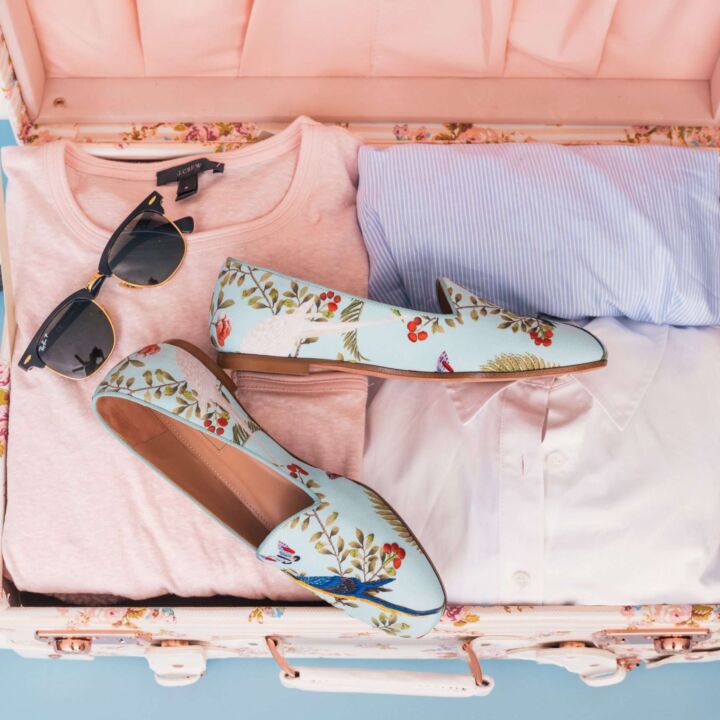 Open suitcase