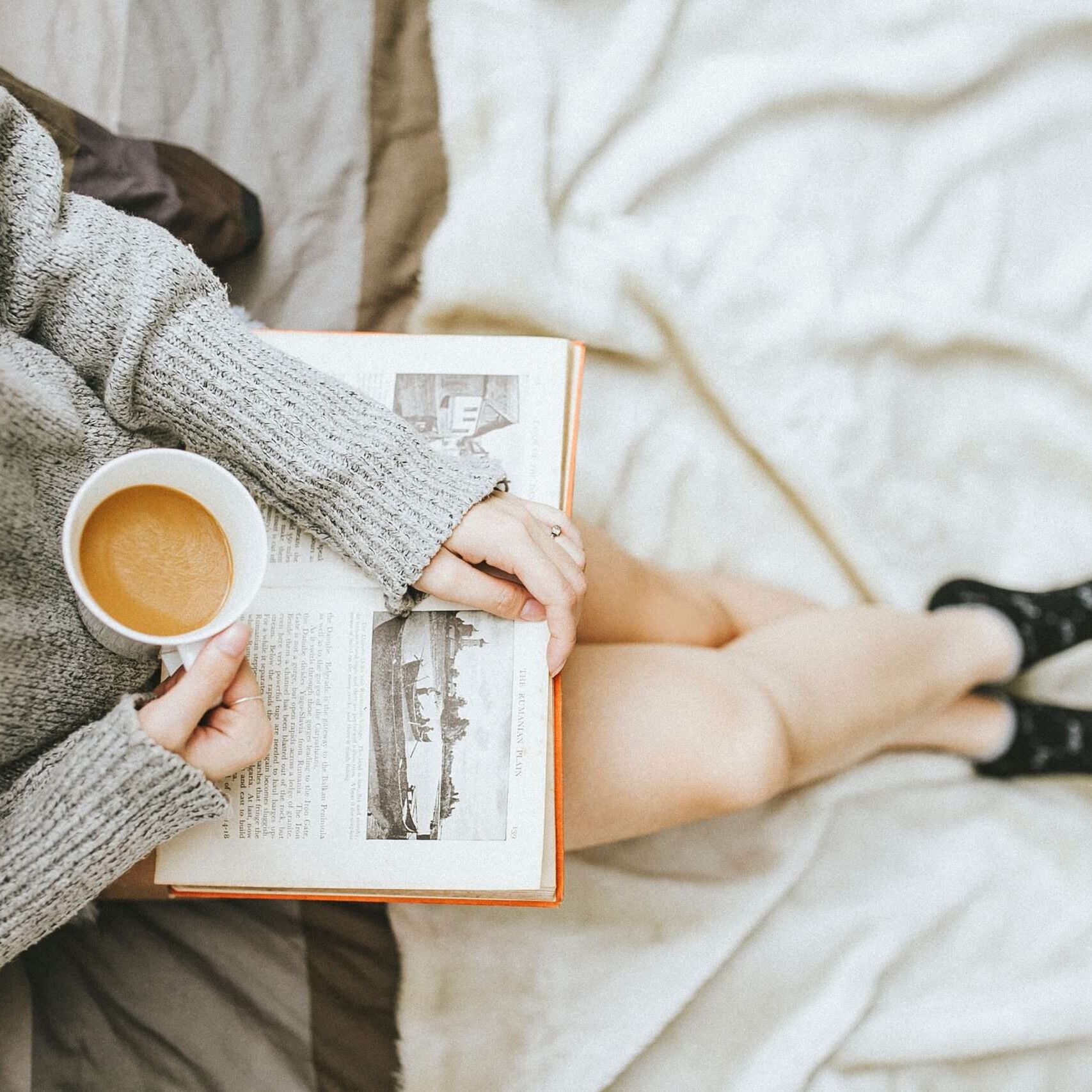 Reading a travel book