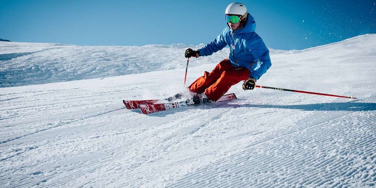 Person skiing