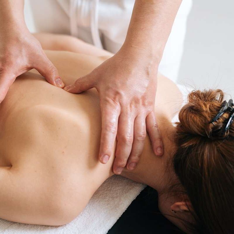 Woman having massage
