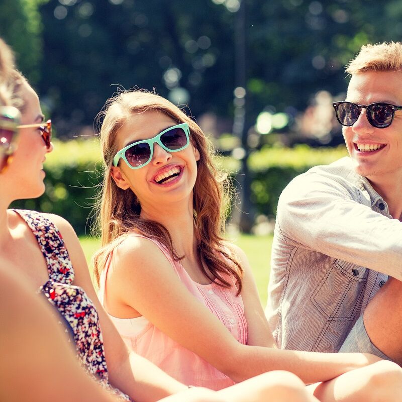 Friends in summer