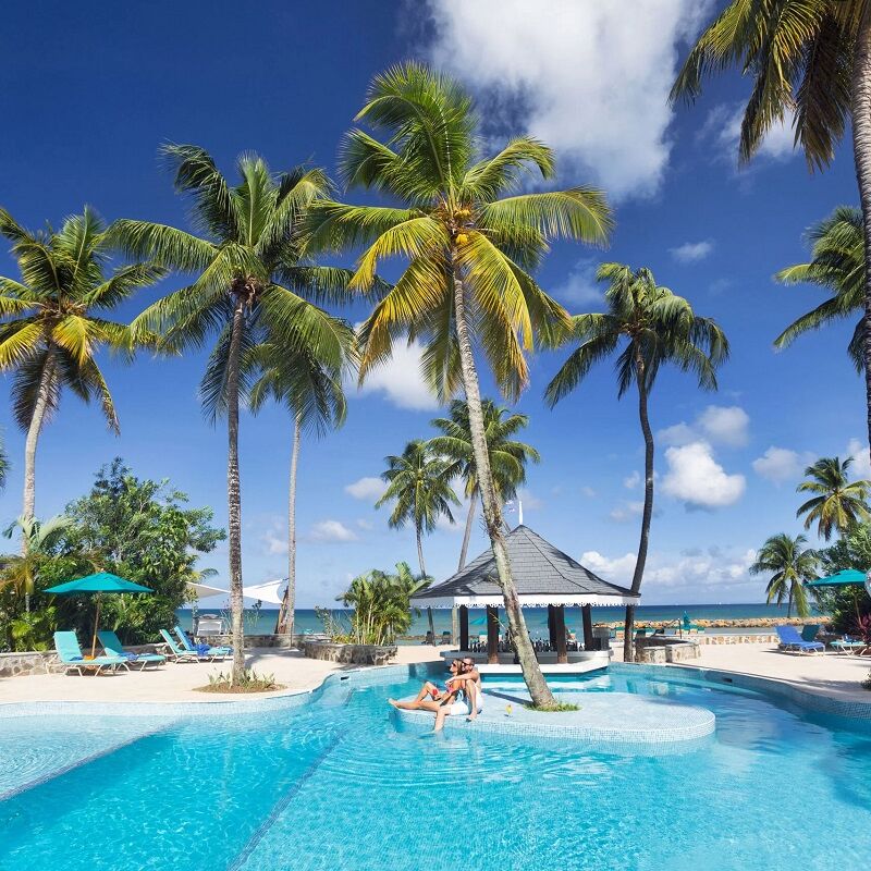 StolenTime resort pool in St Lucia