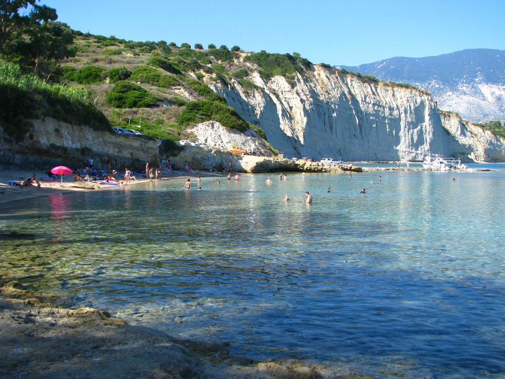 Spartia Beach in Kefalonia, Greece
