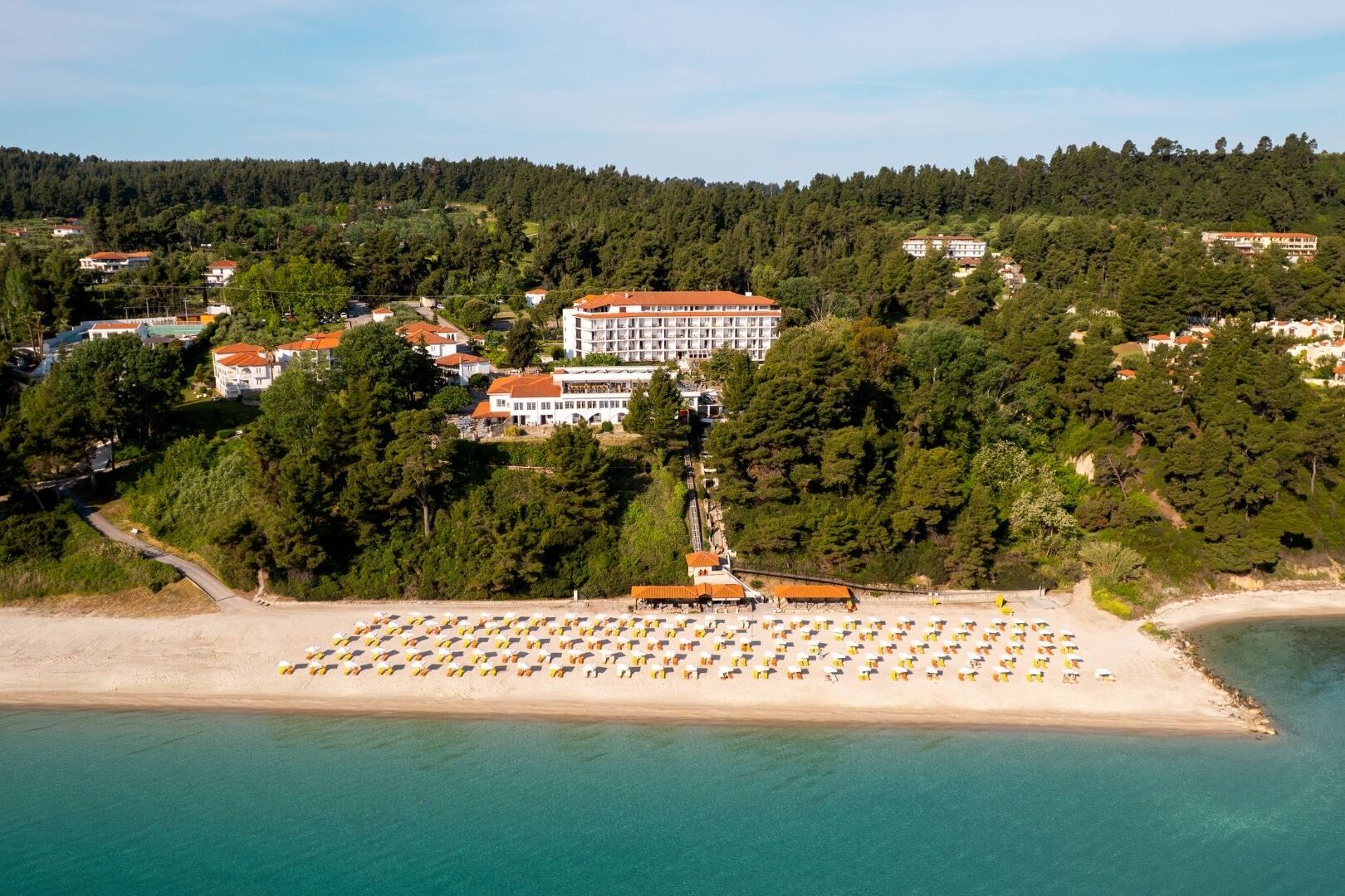 Main hotel and beach